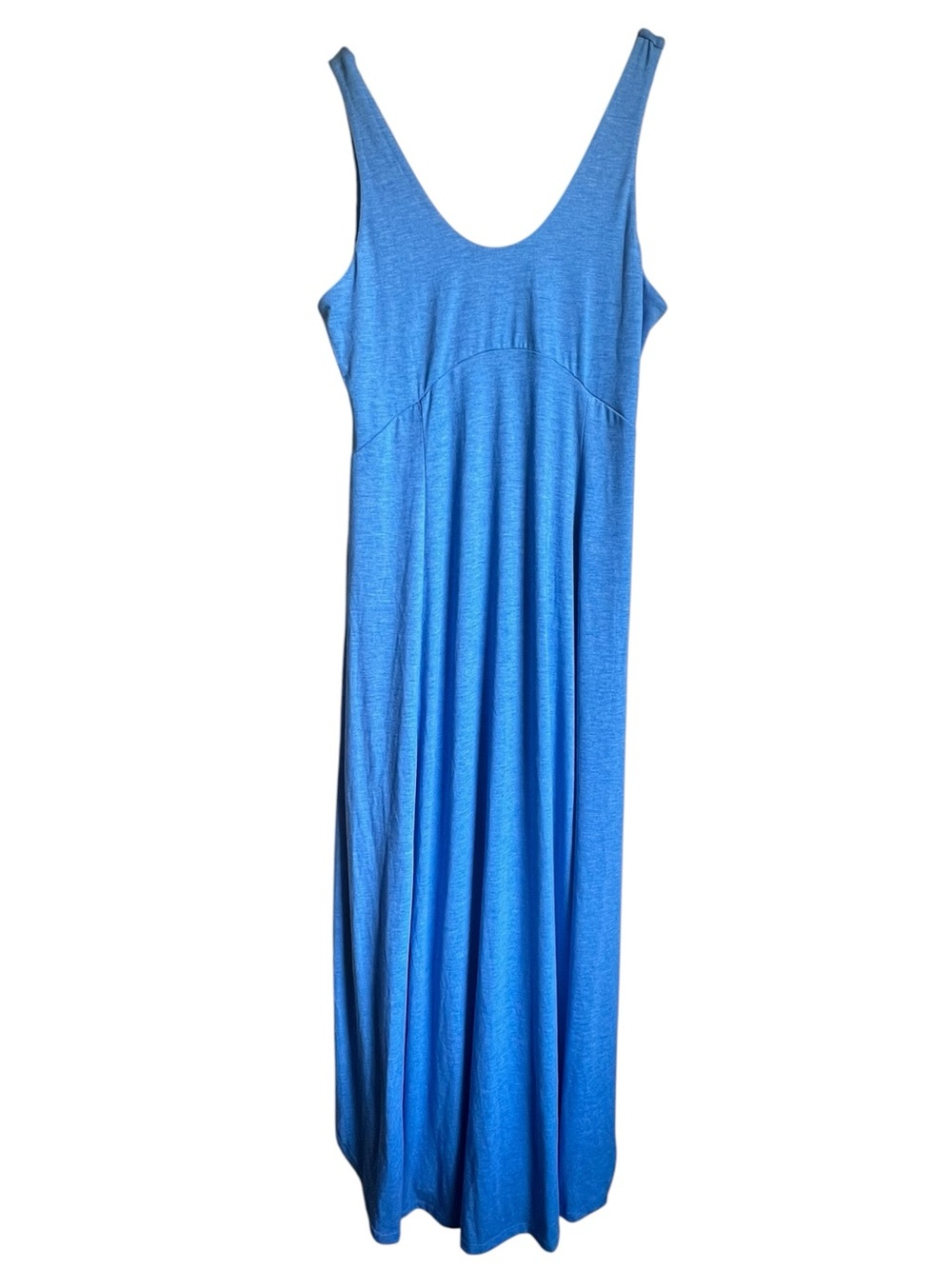 Halara‎ Flowy Maxi Dress Womens M Blue Stretch Sleeveless Travel Athleisure
